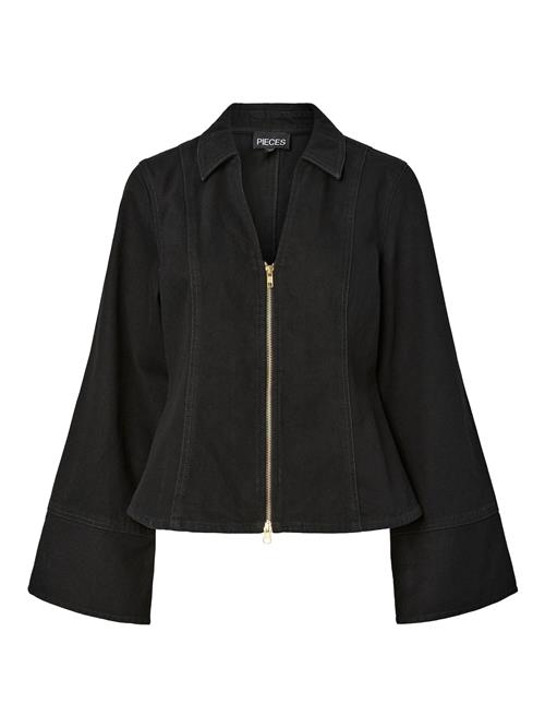 PIECES Bluse  guld / sort