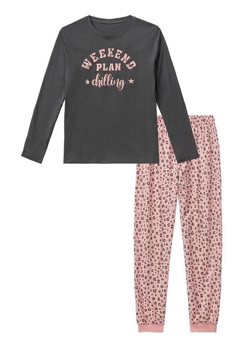 BUFFALO Nattøj 'Leo 1x'  grå / pink / sort