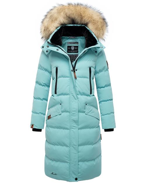 MARIKOO Vinterfrakke 'Schneesternchen'  aqua