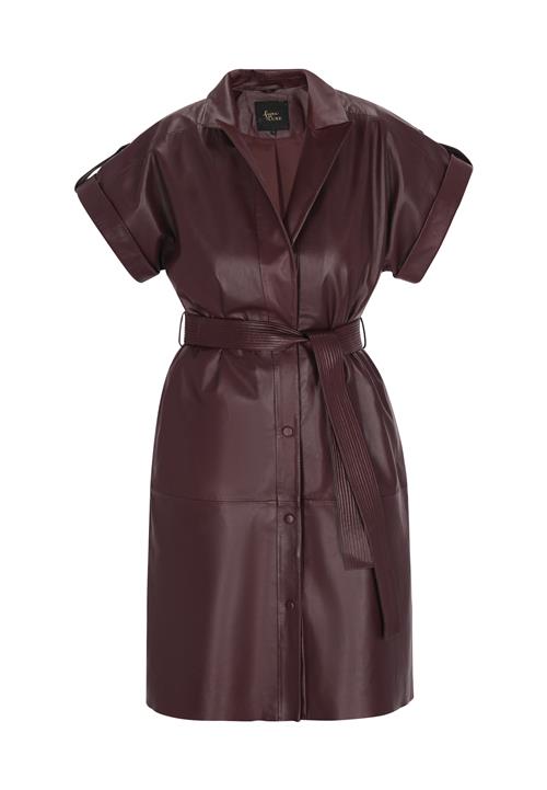 faina Kjole  burgunder