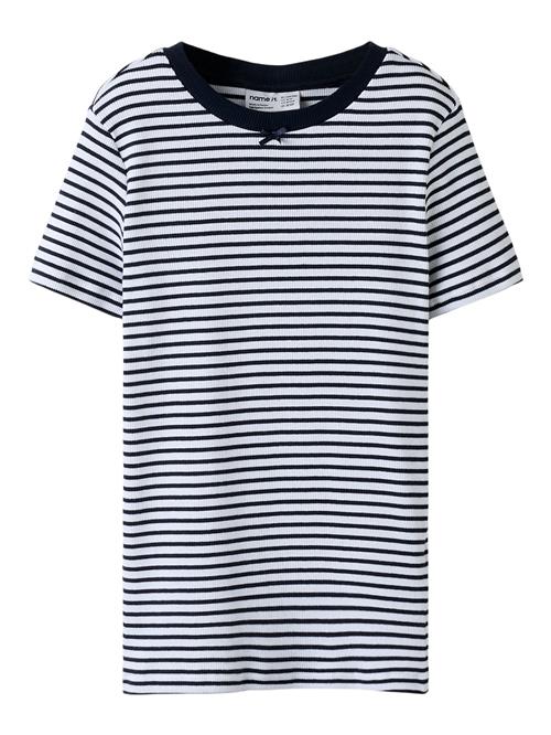 NAME IT Bluser & t-shirts  natblå / hvid