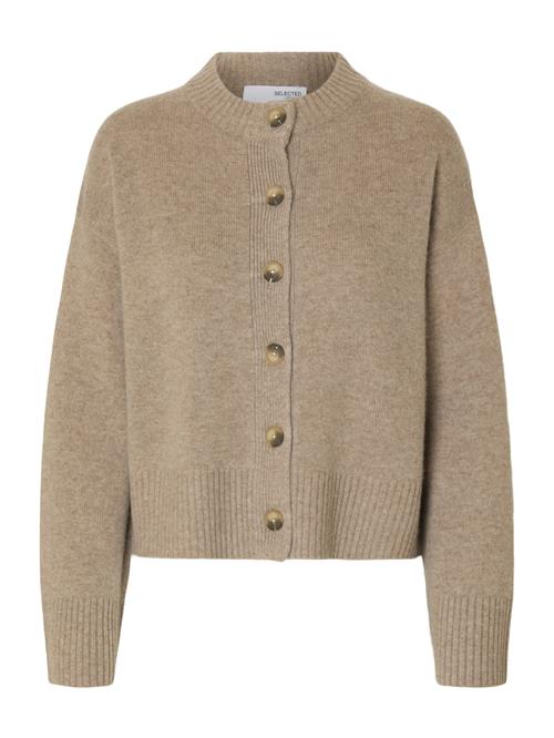 SELECTED Cardigan 'SLFCILLE'  mørkebeige