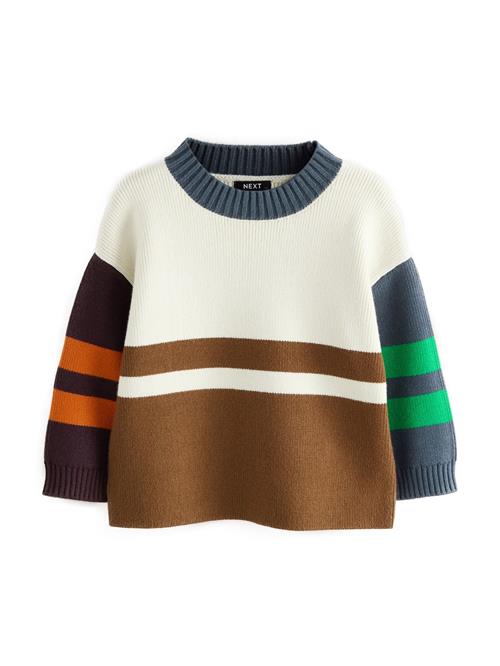 Next Pullover  ecru / navy / brun / orange