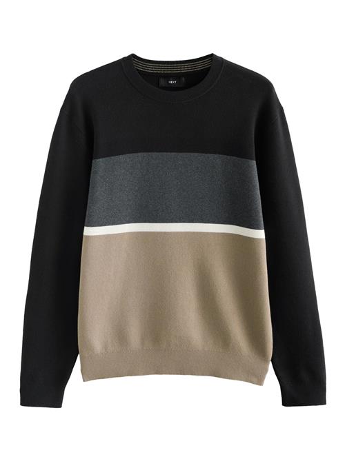 Next Pullover  mørkebeige / mørkegrå / sort / hvid