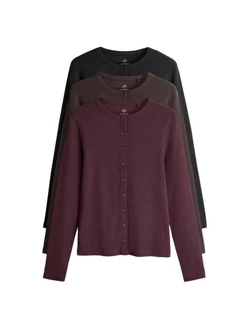 The Set Shirts  mørkebrun / bordeaux / sort