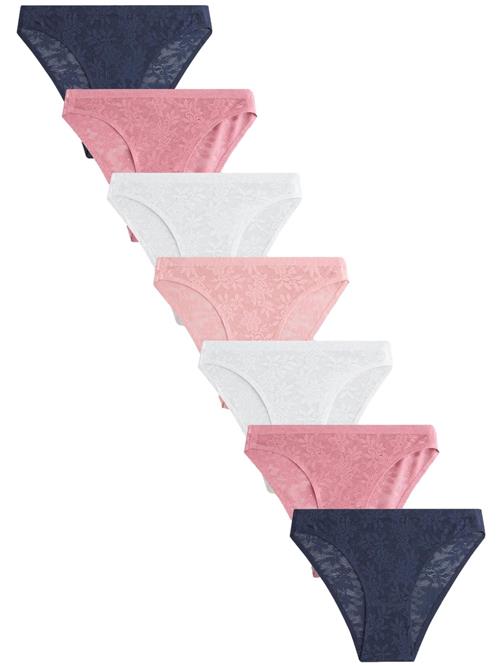 Next Slip  beige / navy / lyserød / hvid