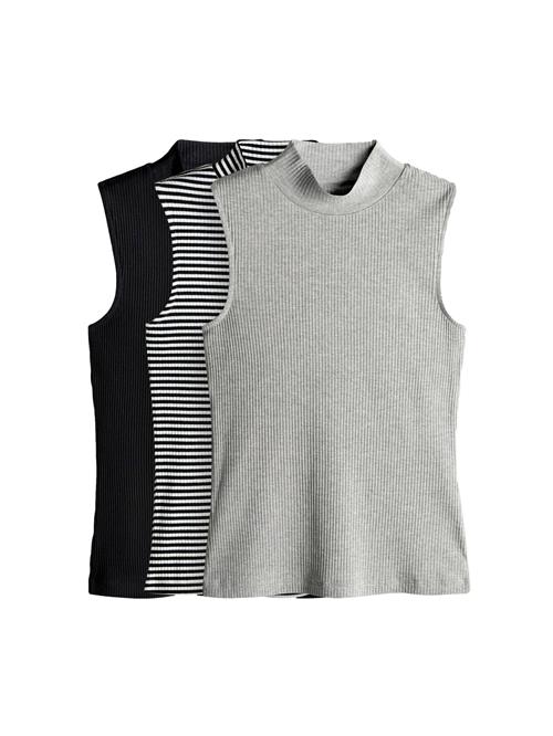 The Set Overdel  lysegrå / sort / hvid