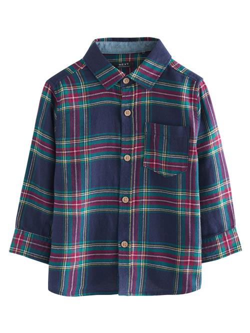 Next Skjorte  marin / gul / smaragd / hvid