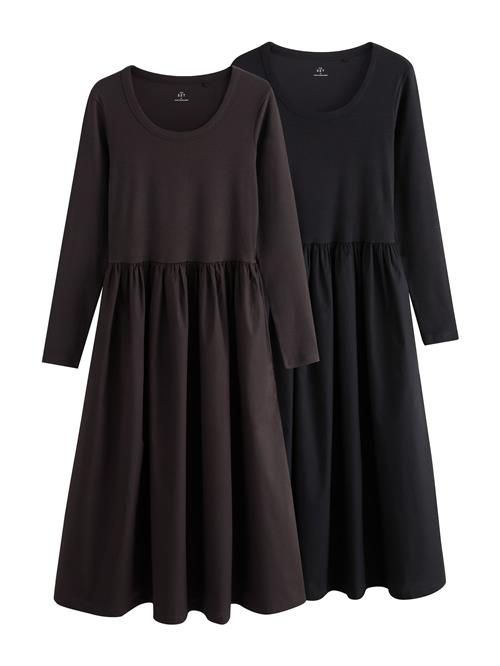 The Set Kjole  choko / sort