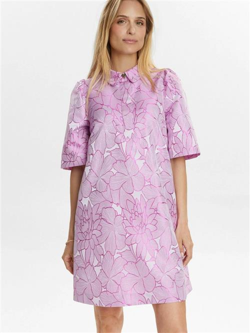 NÜMPH Kjole ' VIDA '  pink / hvid