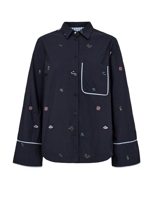 NÜMPH Shirts 'NUCHIRO'  safir / blandingsfarvet