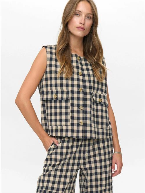 NÜMPH Vest 'NUCHIKKA'  creme / safir