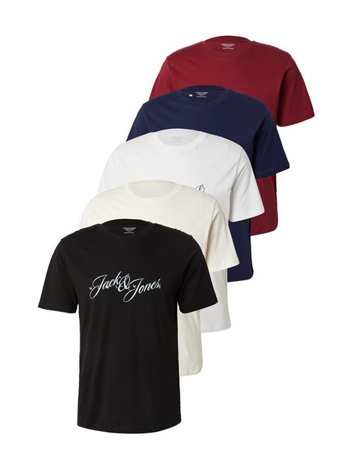 JACK & JONES Bluser & t-shirts 'JORINWOOD'  navy / rød / sort / hvid / offwhite