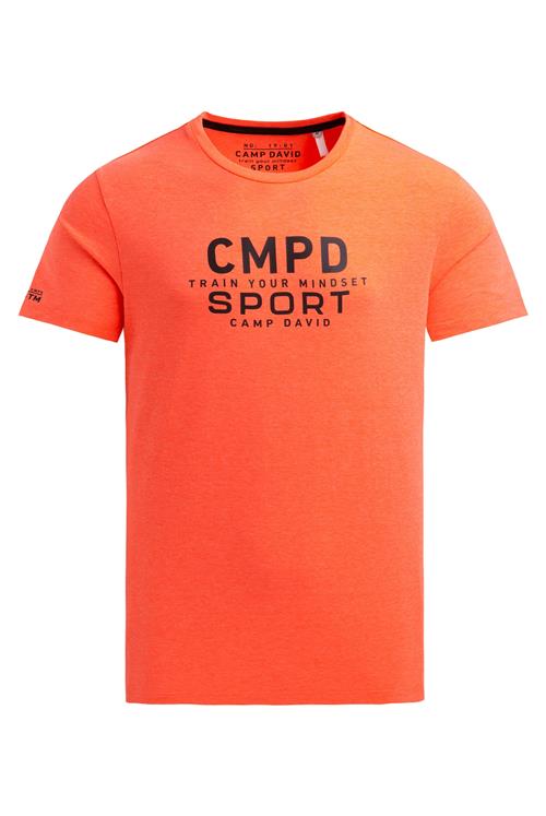 CAMP DAVID Bluser & t-shirts  orange / sort