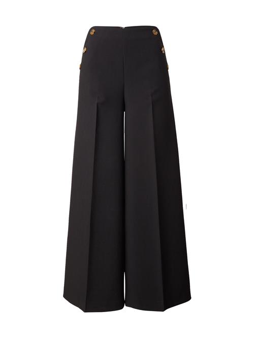 King Louie Bukser med fals 'Pia'  sort