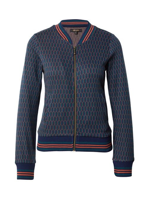 King Louie Overgangsjakke 'Bessie'  natblå / mørkegrøn / mandarin