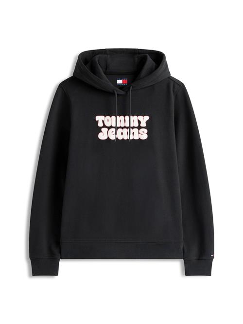 Tommy Jeans Sweatshirt 'ESS'  rosé / sort / hvid