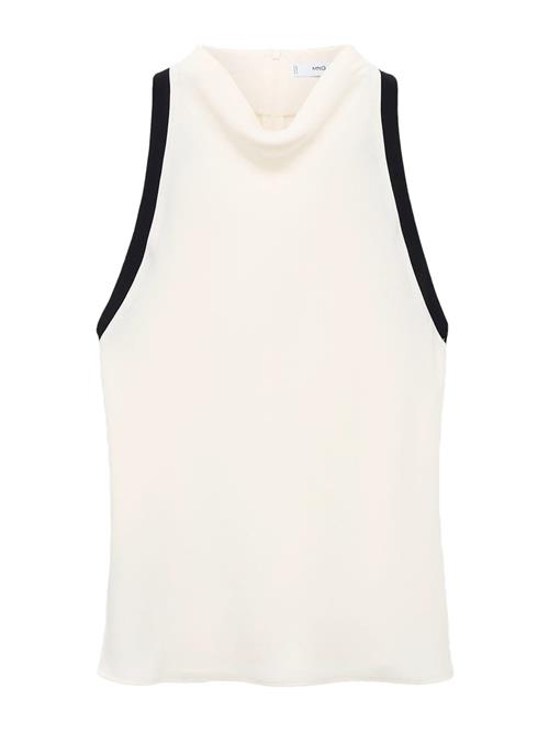 MANGO Bluse 'DULCE'  lysebeige / sort