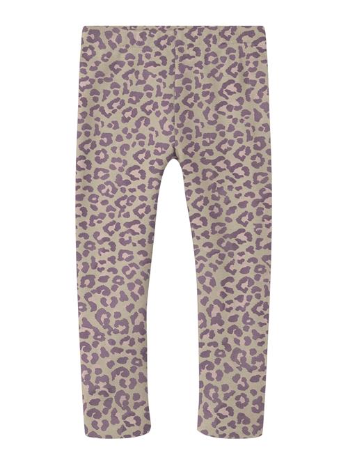 NAME IT Leggings 'NMFDavina'  sand / mørkelilla / lyserød