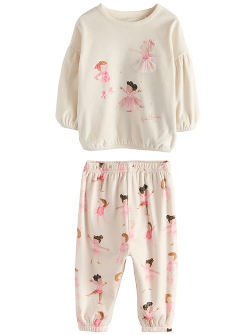 Next Nattøj  mørkebrun / lyserød / hvid