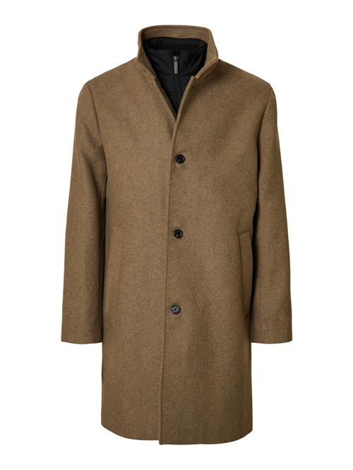 SELECTED Overgangsfrakke 'SLHRAINAR'  taupe