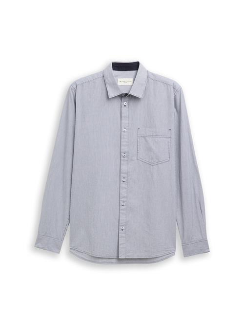 TOM TAILOR Skjorte  lyseblå / hvid