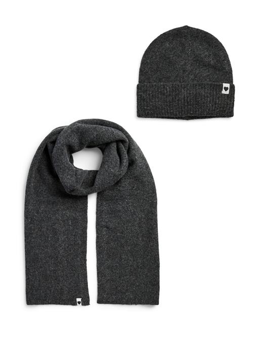 PIECES Hue 'PCRILLU'  mørkegrå