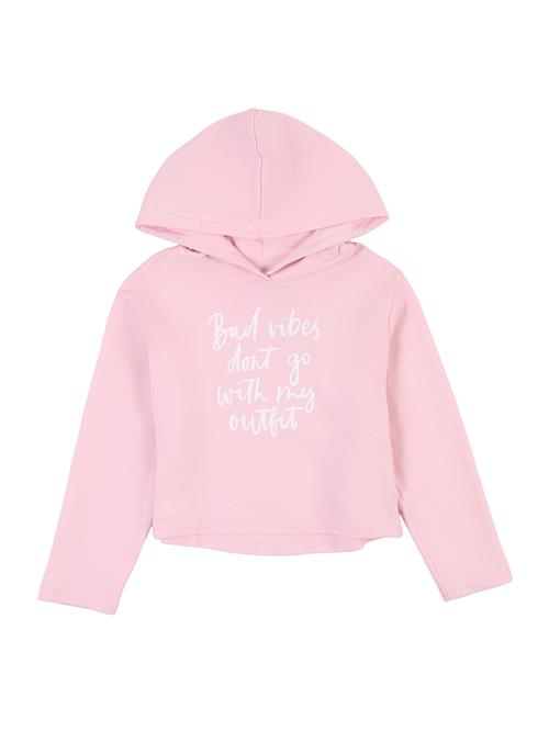 NAME IT Sweatshirt 'NKFVIALA'  lyserød / hvid