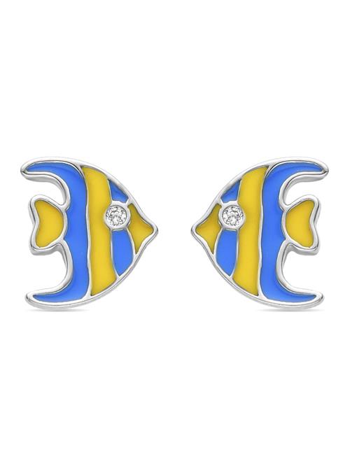 Luxenter Øreringe 'Tianra'  blå / gul