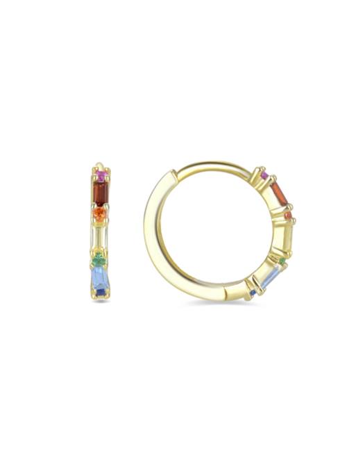 Luxenter Øreringe 'Elac'  blandingsfarvet