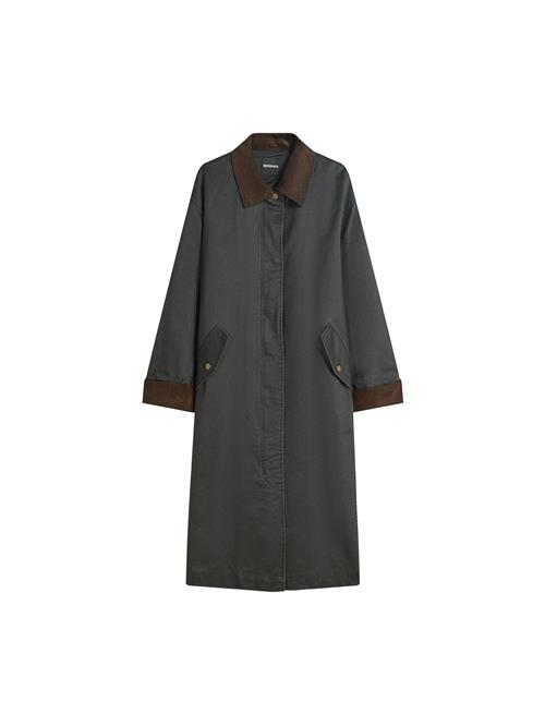 Bershka Overgangsfrakke  brun / mørkegrå