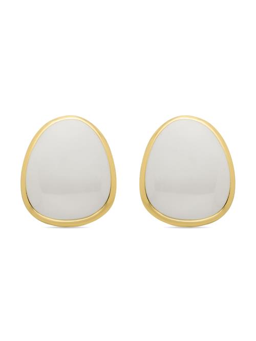 Luxenter Øreringe 'Malius'  perlehvid