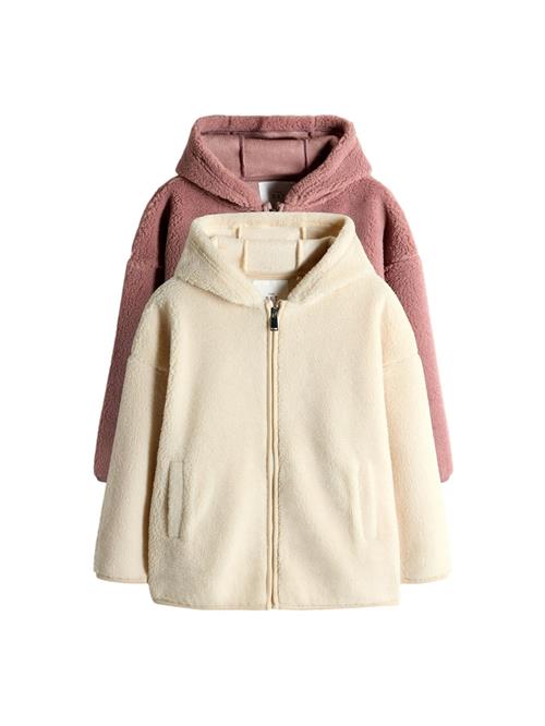 The Set Fleecejakke  pink / hvid