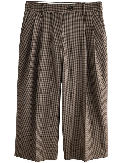 Next Bukser med fals  brun / lysebrun