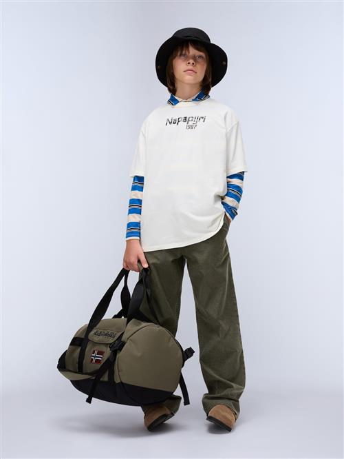 NAPAPIJRI Shirts 'Primiero'  grå / hvid