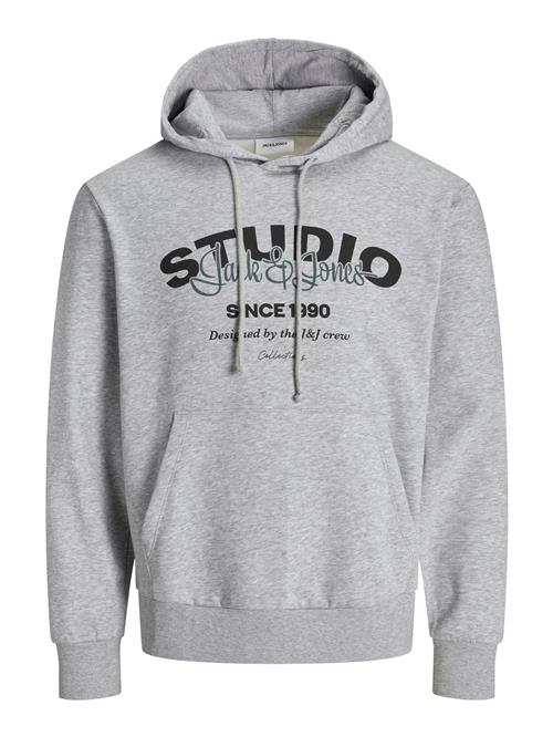 JACK & JONES Sweatshirt 'JJYuki'  grå / gran / sort