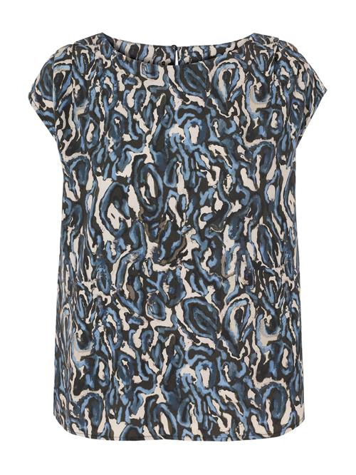 TATUUM Bluse 'Raela 1'  lysebeige / navy / opal
