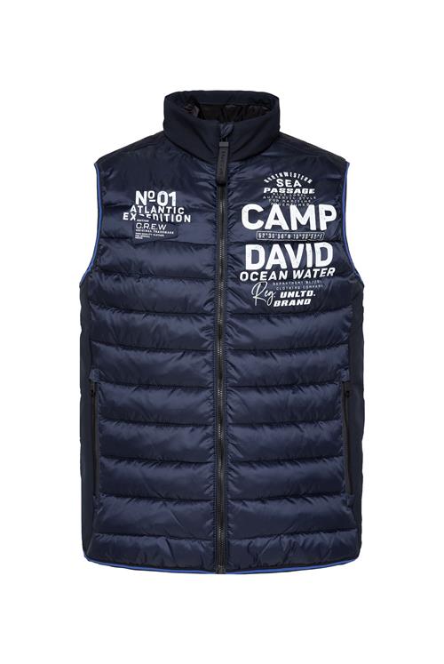 CAMP DAVID Vest  navy / hvid