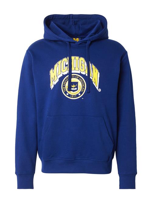 JACK & JONES Sweatshirt 'JJMICHIGAN'  navy / gul / hvid