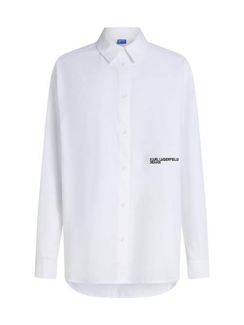 KARL LAGERFELD JEANS Bluse ' Oxford'  hvid