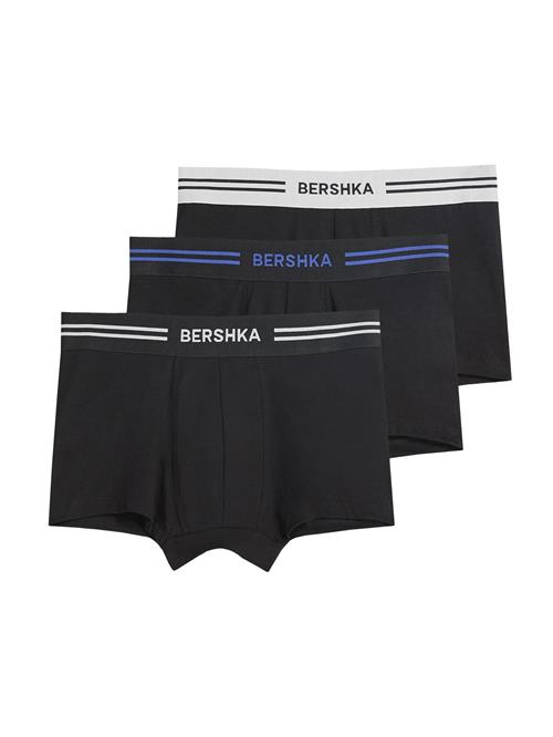 Bershka Boksershorts  natblå / brun / hvid