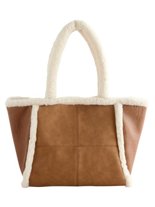 Next Shopper  karamel / hvid