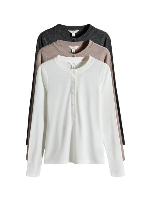 The Set Cardigan  beige / sort / hvid