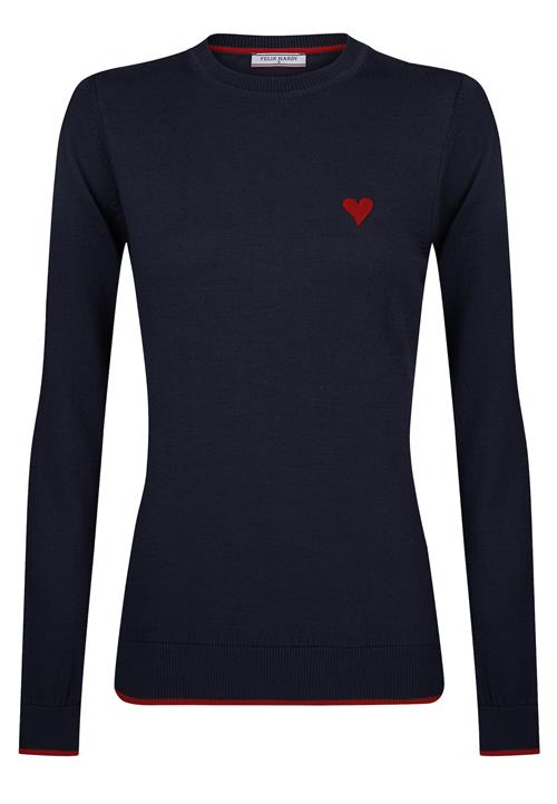 Felix Hardy Pullover  navy / knaldrød