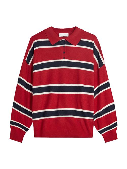 Bershka Pullover  marin / rød / hvid