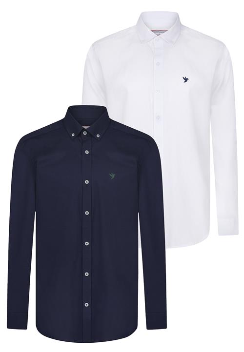 Felix Hardy Skjorte  blå / grøn / hvid