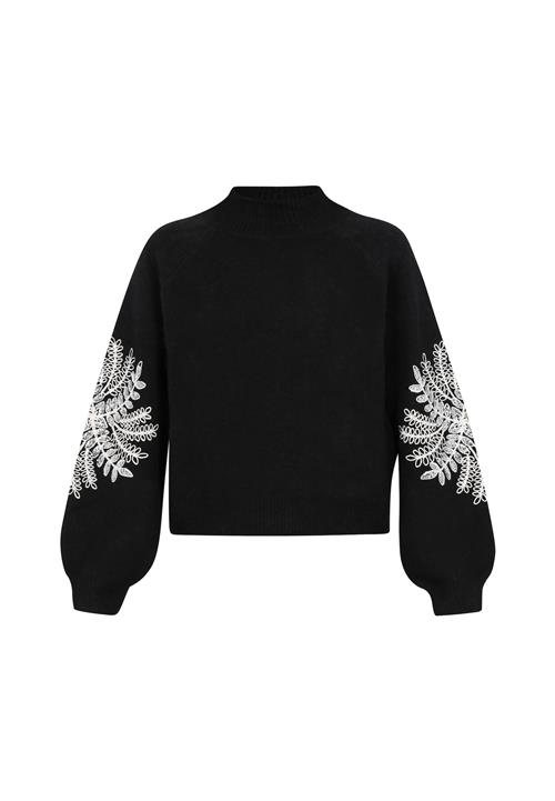 IZIA Pullover  sort / sølv