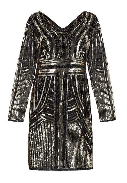 NAEMI Coctailkjole  guld