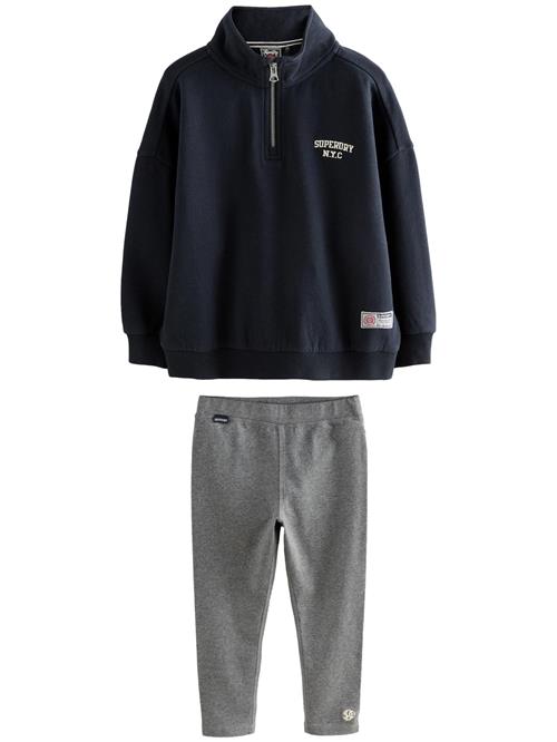 Superdry & Co Sæt  mørkeblå / grå-meleret
