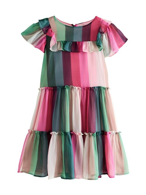 LAURA ASHLEY Kjole  beige / grøn / pink / lyserød